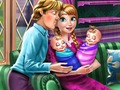 Jogo Princesa do Gelo Dia da Família  online
