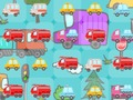Jogo Pequenos veículos fofos correspondem 3 online