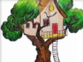 Jogo Livro para colorir Casa na Árvore  online