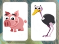 Jogo Animais Cartões Memória  online