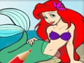 Jogo Princesa Sereia Colorir Jogo  online