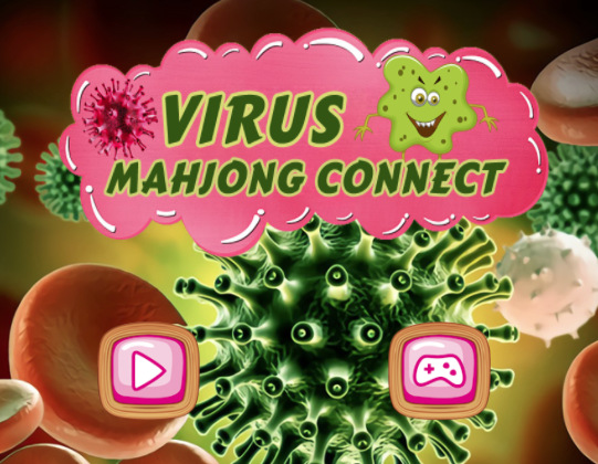 Jogo Conexão Mahjong com Vírus  online