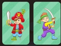 Jogo Memória Amigável de Piratas  online