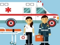 Jogo Diferenças de caminhões de ambulância  online