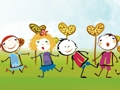 Jogo Livro de colorir família feliz  online