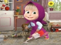 Jogo Masha e o jogo de limpeza do urso  online