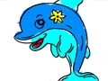 Jogo Livro para colorir golfinho  online