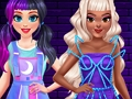 Jogo Vestido de moda de neon bff online