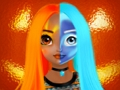 Jogo Tutorial de maquiagem de princesa Halloween Halffaces  online
