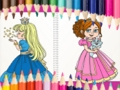 Jogo Livro para colorir linda princesa  online