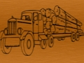 Jogo Colorir caminhões madeireiros  online