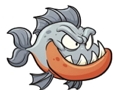 Jogo Quebra-cabeças de piranha fofos  online