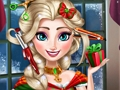 Jogo Cortes de cabelo reais de Natal da Rainha do Gelo  online