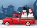Jogo Quebra-cabeça de caminhões de natal  online