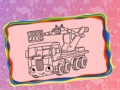 Jogo Colorir Caminhões Engraçados  online