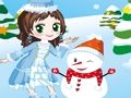 Jogo Uma princesa e um boneco de neve  online