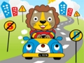 Jogo Animais dirigem Jigsaw online