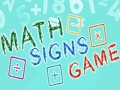 Jogo Jogo de Sinais Matemáticos  online