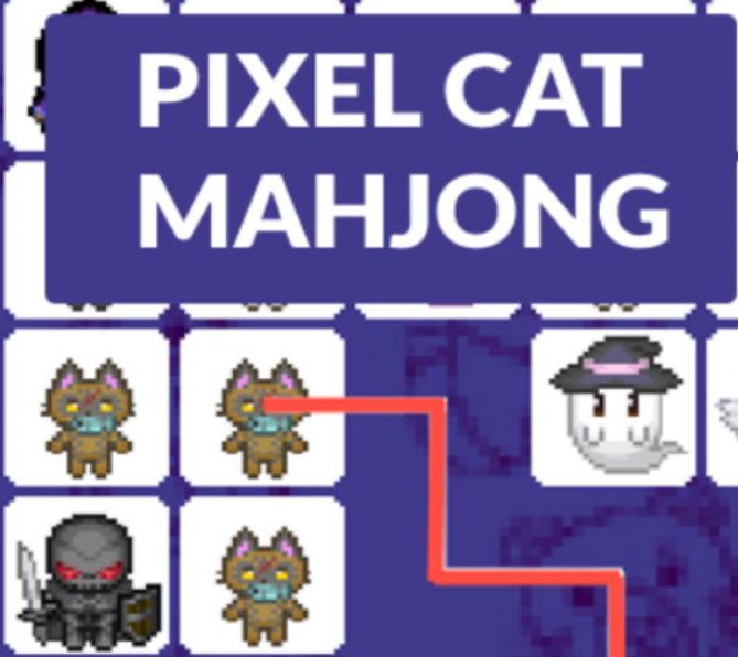 Jogo Pixel Cat Mahjong online