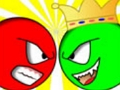 Jogo Bola vermelha contra rei verde  online