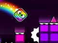 Jogo Traço de geometria: arco-íris neon  online