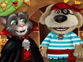 Jogo Festa de Halloween com Talking Tom e Angela  online
