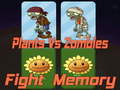 Jogo Plantas vs zumbis combate a memória online