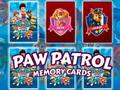 Jogo Cartões de memória Paw Patrol  online