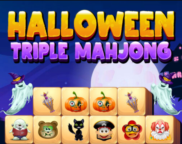 Jogo Halloween Triplo Mahjong  online