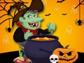 Jogo Witch Word Halloween Puzzle Game  online