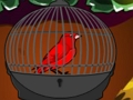 Jogo Fuga de pássaro vermelho fofo  online