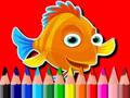 Jogo De volta às aulas: livro para colorir de peixes  online