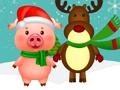 Jogo Animais de Natal  online