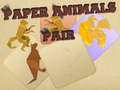 Jogo Par de Animais de Papel  online