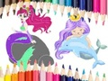 Jogo Livro para Colorir de Sereia  online