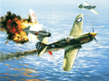 Jogo Escorrega de combate aéreo de arte de aviação  online