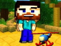 Jogo Aventura de helicóptero no Mineblock  online