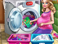 Jogo Mamãe lavando roupa  online