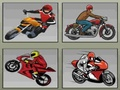 Jogo Memória de motos de corrida  online