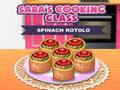 Jogo Aula de Culinária Rotolo de Espinafre da Sara  online