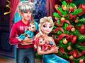 Jogo Natal em família Elsa  online