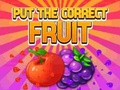 Jogo Coloque a fruta correta  online
