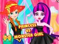Jogo Princesa vs Garota Monstro  online