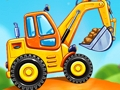 Jogo Jogos sobre caminhões construindo uma casa  online