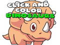 Jogo Clique e colora os dinossauros  online