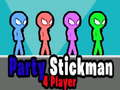 Jogo Party Stickman 4 Jogadores  online
