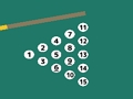 Jogo 15 bolas de bilhar  online