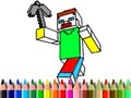 Jogo De volta às aulas: Minecraft para colorir  online