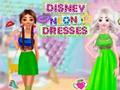 Jogo Vestidos de néon da Disney  online