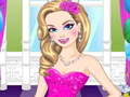 Jogo Vestir a Barbie para o Aniversário  online